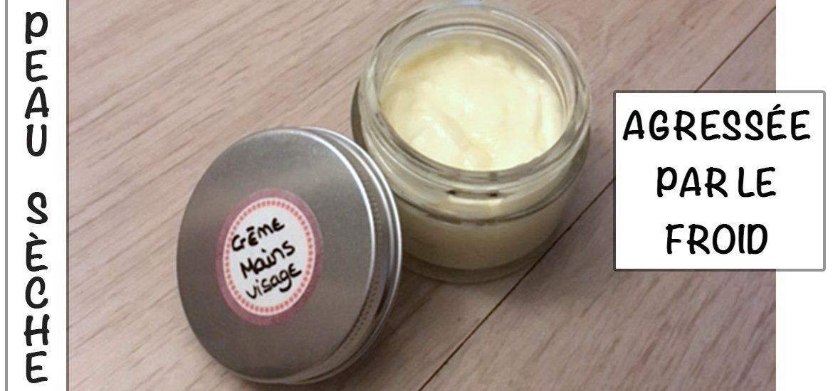 crème visage & mains peau sèche agressée par le froid