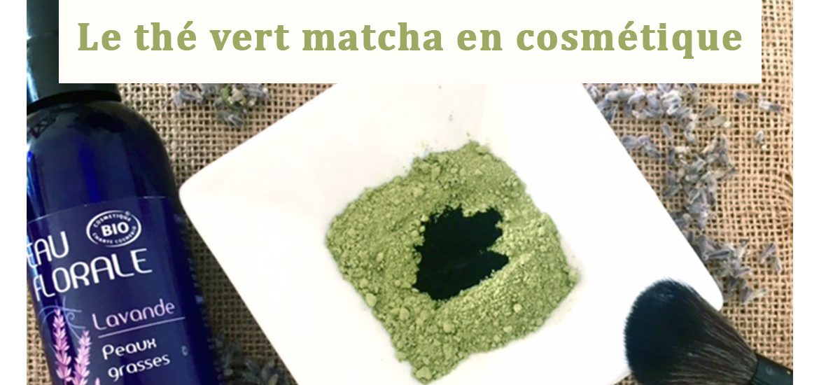 bandeau masque thé vert matcha en cosmétique