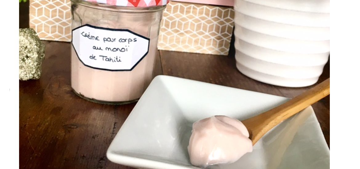 bandeau crème pour le corps monoï