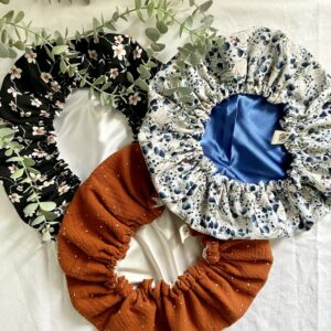 Bonnet de soin en satin