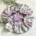 Bonnet de soin en satin Fleurs des champs