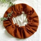 Bonnet de soin en satin Terracotta