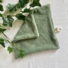 Serviette Visage Double Face Vert Olive